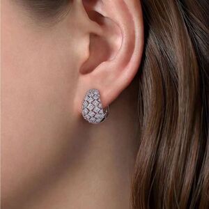 Elegant Silver Earrings M1373